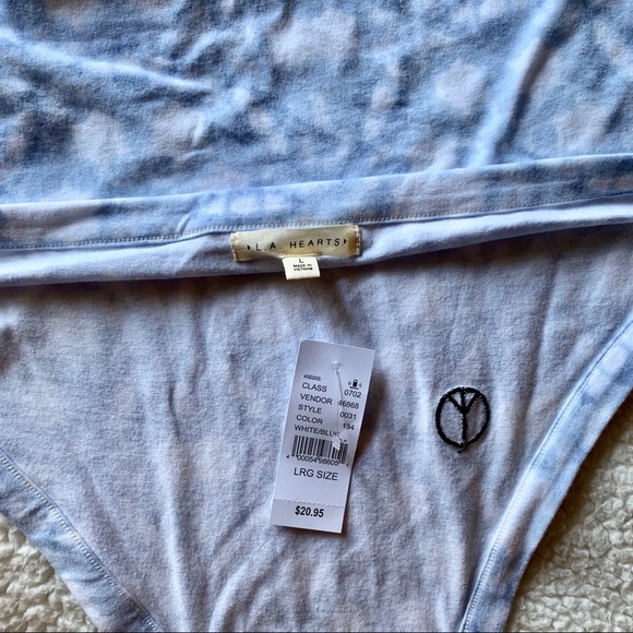 PACSUN Peace Sign Halter Crop Top NWT - Picture 2 of 2